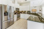 Extensive kitchen provides the family chef utmost cooking room